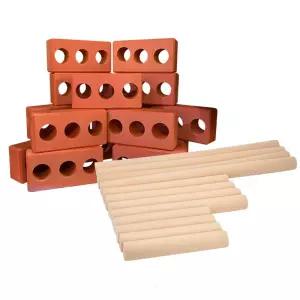 공간지각력 유치원 구조물만들기 벽돌블록 세트 집짓기 협동심 가벼운