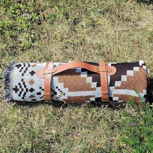 별별창고 캠핑카페트 블랭킷 에스닉 러그 텐트 차박 스트랩 가죽 쇼파커버ijk909