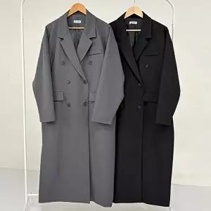 [셀러허브 패션]빅사이즈아우터 X371L603 스프링더블버튼코트 RA (46775707)