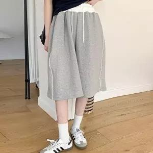 [셀러허브 패션]아이우먼 라인추리닝5부통팬츠 BUX377M603 빅사이즈 (46775786)