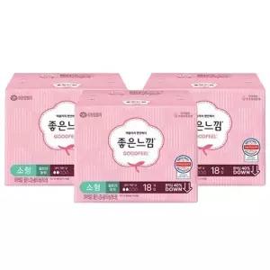 좋은느낌 오리지널 울트라슬림 날개 소형18Px3팩