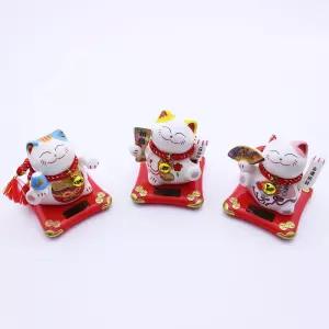 태양열 도자기 마네키네코 손흔드는 일본고양이 cIJ5+6fVc