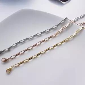 [다잇템]여자 트윈 써지컬 금색 스틸 실버 연인 팔찌 (10605466A)