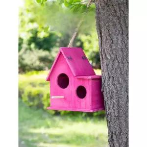 컬러풀 나무 새둥지 조경 햄스터 원목 야외 새집 BTR 우드 동물