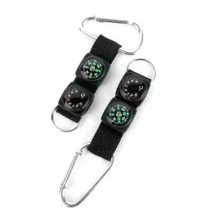 [콩심팥심]허리춤걸이 O링구성 휴대용나침반 재난대피 다기능 카라비너