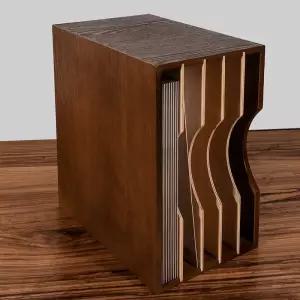 LP 수납장 클래식 수납장 레코드판 정리대 원목보관함