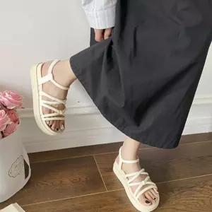 편안한 샌들 스트랩 디자인 착화감 시원한 여성 여름 wjl9+5OxZ