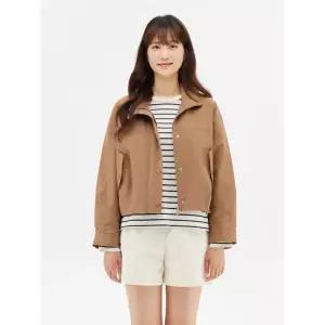 탑텐 TOPTEN 여성 하이넥 오버핏 블루종 점퍼_MSE4JP2001 612794