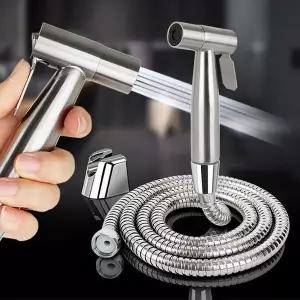 [콩심팥심]꽃집미니건세트 화장실청소 베란다 청소샤워기세트 철제호스1.5m