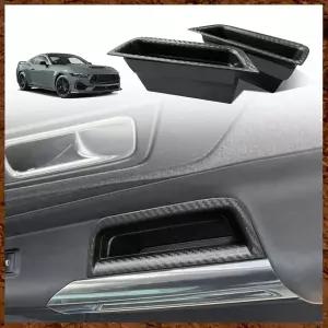 2024-2026 머스탱 도어 핸들 보관함 2PCS 포켓 삽입 정리함 인테리어 액세서리 암레스트 휴대폰 용기 ABS