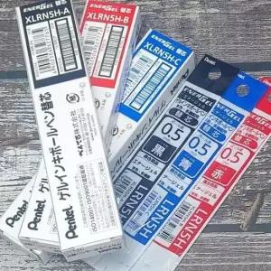 펜텔볼펜심 펜텔 에너겔 2색볼펜 리필심 1갑(10개) 0.5mm