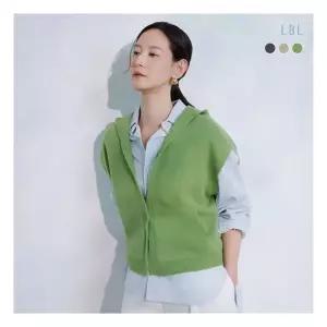 엘비엘LBL 26SS 캐시미어울 블렌드 홀가먼트 후드 가디건