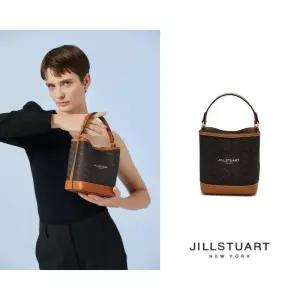 매장정품 JILLSTUART 질스튜어트 브라운 로젤라 칠링 패턴 가죽 콤비 버킷백 S JABA5E356 1248660