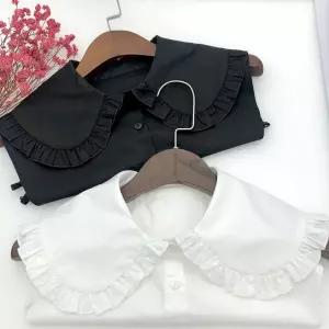 프릴 카라 이너카라 빅 넥케이프 면 빅카라 페이크 WGJ6+1DDg