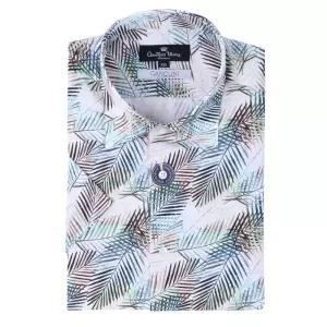 카운테스마라시그니처 면100 프린트남방 준슬림핏반소매 CDS2C41009E01