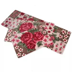 장미매트(소)38x59cm 주방 발매트 현관매트 발판 매트 꽃발 욕실
