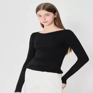 [(OZOC)] 베이직 보트넥 티셔츠 (택가격 62000원)