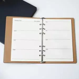 [문구] A5 주간 다이어리 리필 속지 6공 180매 청순한 다이어리내지 채움