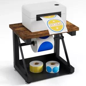 열 프린터용 바코니코 라벨 홀더 롤 및 팬폴드 라벨용 헤비 듀티 금속 가정 사무실 중소기업용 데스크톱