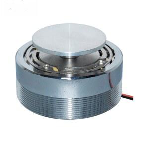 샘트로닉 1Pcs 공명 스피커, 2인치 미니 스트롱 베이스 라우드스피커 모든 주파수 진동 사운드 변환기 엑시터 스피커 드라이버 슬리버(실버)