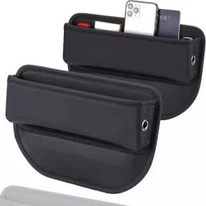 코포즈 카시트 갭 필러 정리함 - 유니버설 핏 및 시트 보관함 휴대폰 열쇠 선글라스 소형 필수품을