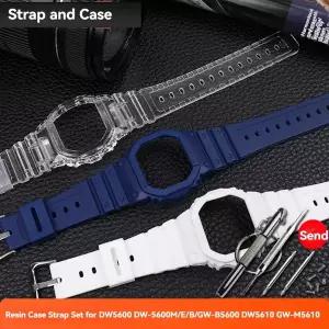 호환  DW5600 DW-5600 GW-B5600 DW-5610 GW-5610 GW-B5600 방수 시계용 레진 스트랩 케이스 베젤 쉘 시계밴