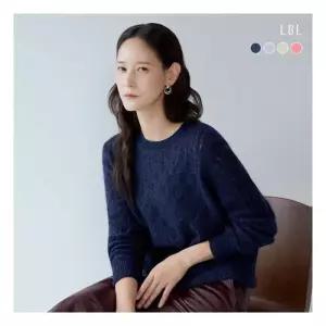 엘비엘LBL 25FW 이태리 파비아노社 알파카 블렌디드 케이블 니트