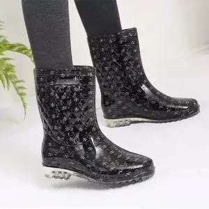 여성 물일 작업 수산시장 방수 장화 데일리