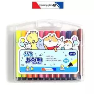 [문구/오피스] 모닝글로리 삼각 사인펜 24색 블루