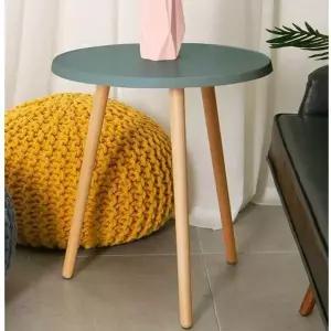 [하프클럽/셀러허브]원형 티 테이블 책상 화분 거실 간이 탁자 그레이