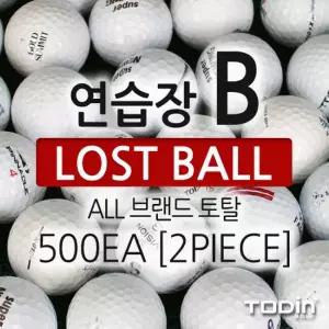 중고 골프연습장 B급 2피스 혼합 로스트볼 500알