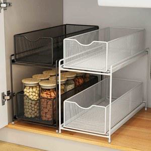 싱크대서랍 견과류 보관 선반 양념통 코너 1 화이트 수납 기본형 단품