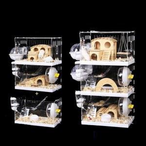 햄스터 사육장 케 1 대형1 트레이형 집 가정용 리빙박스 3층