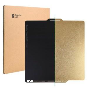 대나무 오리지널 양면 텍스처 / 부드러운 PEI 빌드 플레이트 - 대나무 실험실 X1C / X1E / P1P / P1S / P2S / A1 3D 프린터, 양면 PEI 스프링 시트 유연한 프린트 베드 탈착식 표면 플랫폼 257x257mm