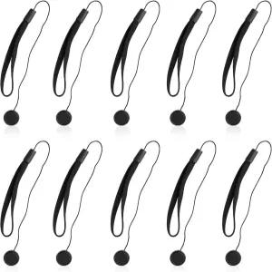 10팩 카메라 렌즈 캡 키퍼 - 캐논 니콘 소니 시그마 및 탐론 DSLR/미러리스 렌즈용 범용 스트랩 테더 홀더