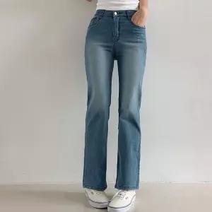 [신상오픈런]여성 여름 슬림핏 세미부츠컷 워싱 청바지 빅사이즈 (36231645)