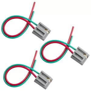 3팩 170072 HEI 디스트리뷰터 피그테일 와이어 하네스 타코미터 12V 전원 및 타치 커넥터 플러그 RV 쉐보레