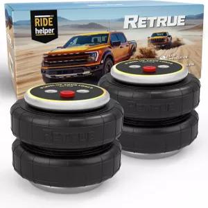 RETURUE 2PCS 유니버설 에어백 에어 서스펜션 스프링 피팅 및 볼트가 장착된 5000파운드의 하중 평준화