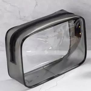 투명 파우치 대형 화장품 PVC 여행용 사각 다용도 다용도 여행용