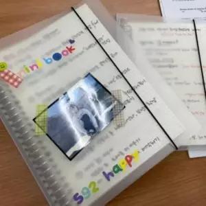 [문구] A5 바인더 노트 모눈종이 다이어리 속지 커버