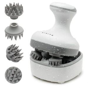 비비야 전기 전신 마사지 탈착식 장착된 모발 헤드 8개의 위한 휴대용 스크래처 두피 클로가 방수 스트레스 마사지기 충전식