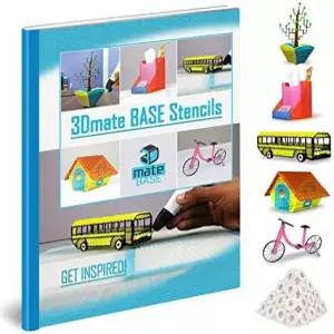 화분 펜 홀더 스쿨버스 새집 자전거용 3D 종이 스텐실 - Mate 베이스 펜과 호환(매트 미포함)