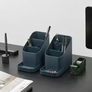 블루 시스맥스 데스크탑홀더 정리함 미니 소품 필기구 펜꽂이 서랍