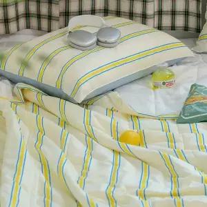[골드스마일]이불베개세트 레트로 M2 듀라론 냉감 이불 베개 슈퍼싱글 SS 옐로우