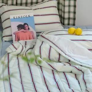 [골드스마일]이불베개세트 레트로 M2 듀라론 냉감 이불 베개 슈퍼싱글 SS 크림