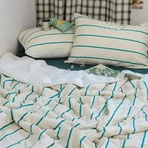 [골드스마일]이불베개세트 레트로 M2 듀라론 냉감 이불 베개 퀸 Q 그린 베개솜