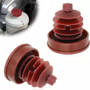 SYudwen 2Pcs 유압 파워 스티어링 캡 교체 53697-SB3-952 아큐라 펌프 레드 리저버 플러그 커버용 혼다