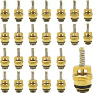 SIDMILE 25Pcs 표준 M10 황동 A/C 슈레이더 밸브 코어(BAS03009 MT0065 59356 장착 포드 4L3Z19D701A GM