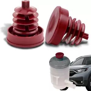 Rebvugr 2PCS 파워 스티어링 탱크 캡 유압 교체품 53697-SB3-952 펌프 플러그 커버 혼다 어코드 오디세이