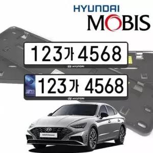 번호판 보호 가드 쏘나타 dn8 번호판덮개 자동차번호판